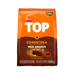 Cobertura em Gotas Meio Amargo - Top - 400g - 1 unidade - Harald - Rizzo