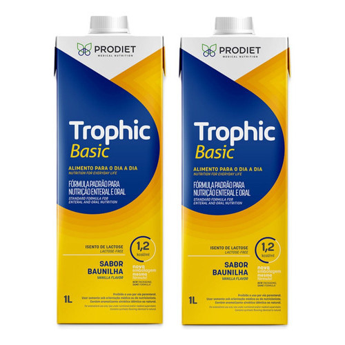 2 Litros De Trophic Basic 1 Litro . 1,2 Kcal/ml
