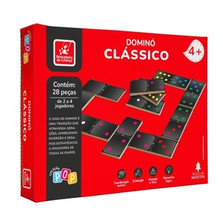 Jogo Dominó Clássico - Brincadeira de Criança em Oferta na Shopee