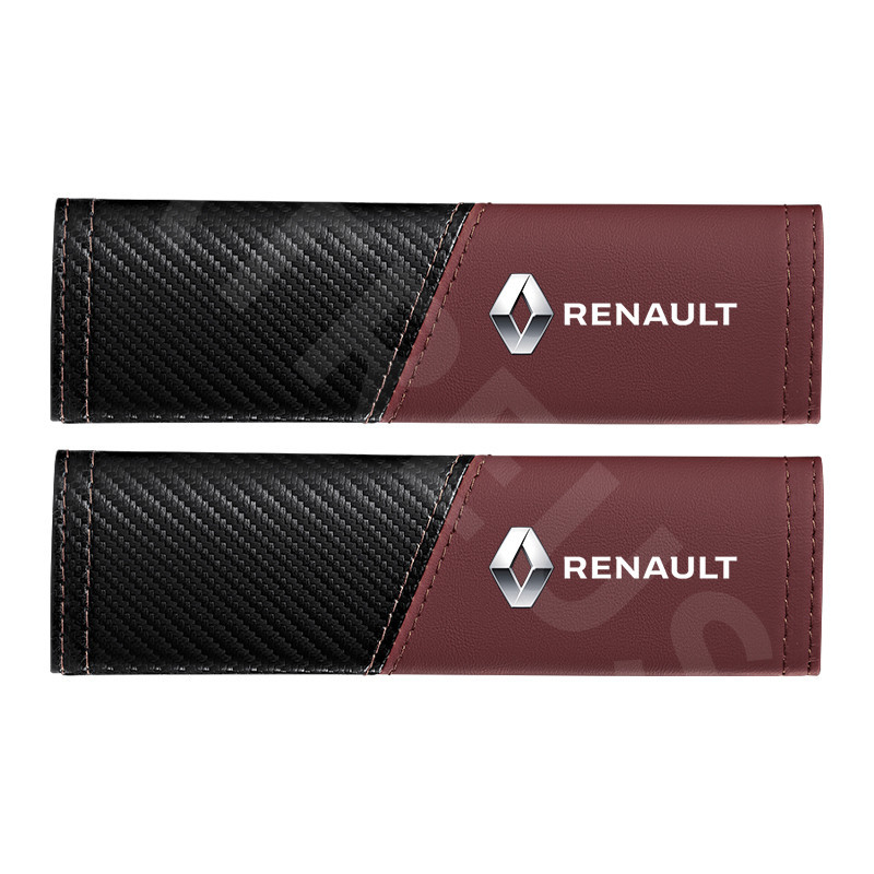 2 Peças Renault Capa Cinto De Segurança Protetor Universal Carro Cinto De Segurança De Proteção Do Ombro Para Renault Kwid Duster Oroch Kardian Megane 2 Sandero ZOE Clio Fluence Logan Captur Scenic Kiger Koleos