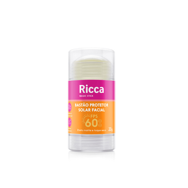 Ricca Bastão Protetor Solar FPS 60 20g Ref 3816 em Oferta na Shopee