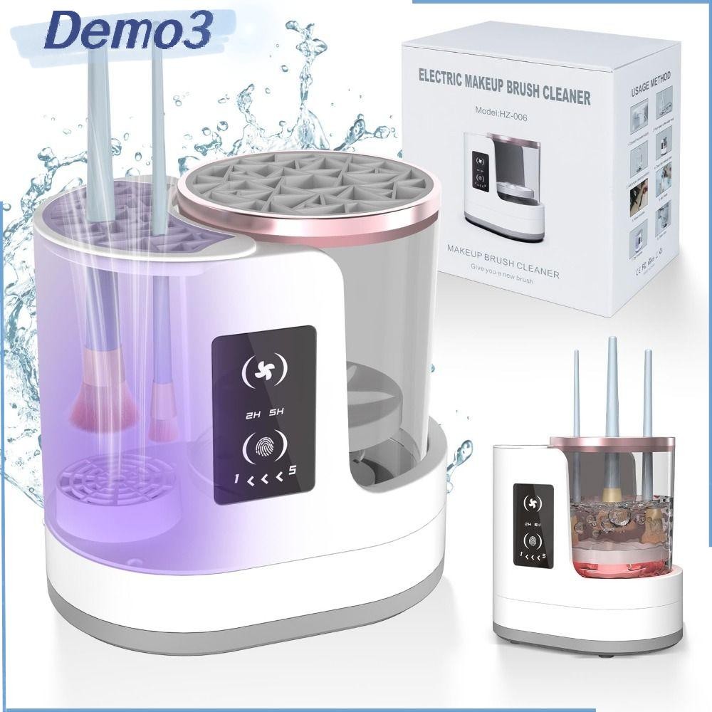 [DEMO3] Limpador De Pincel De Maquiagem 3 Em 1 | E Secador Elétrico Automático De Pincéis ...