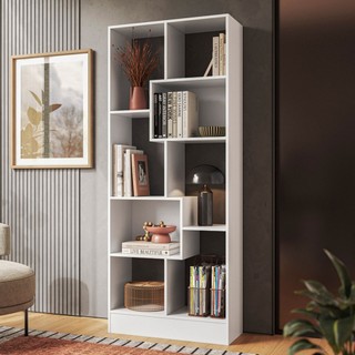 Estante para Livros 8 Prateleiras - Qmovi em Oferta na Shopee