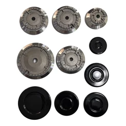 Espalha Chamas + Queimador P/ Fogão Cooktop Fischer 5 Bocas