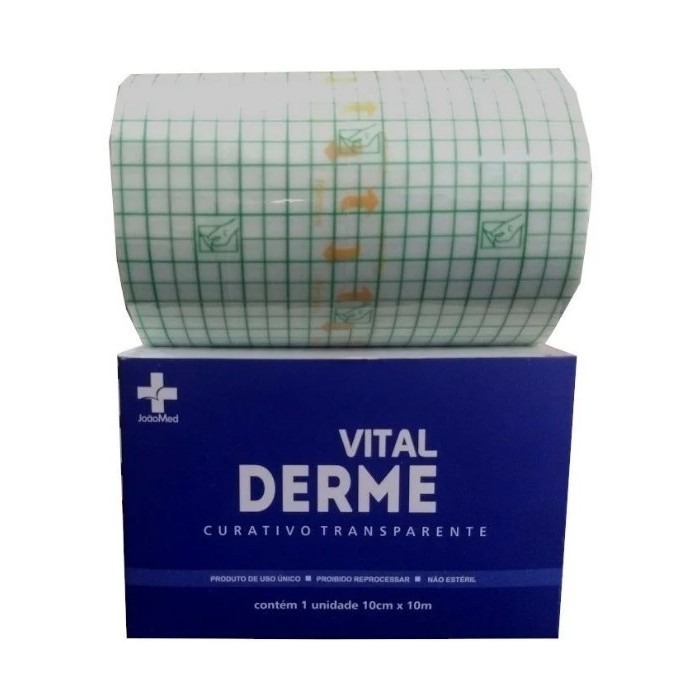1 Metro de Curativo Filme Transparente Rolo 10cm x 1 Metro Para Tatuagens e Curativos - Vital Derme em Oferta na Shopee