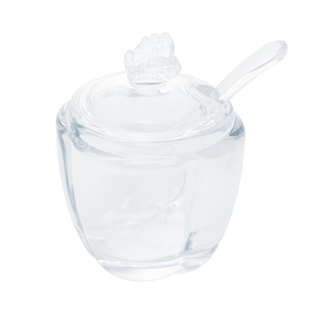 Açucareiro Wolff de Vidro com Colher Butterfly em Oferta na Shopee