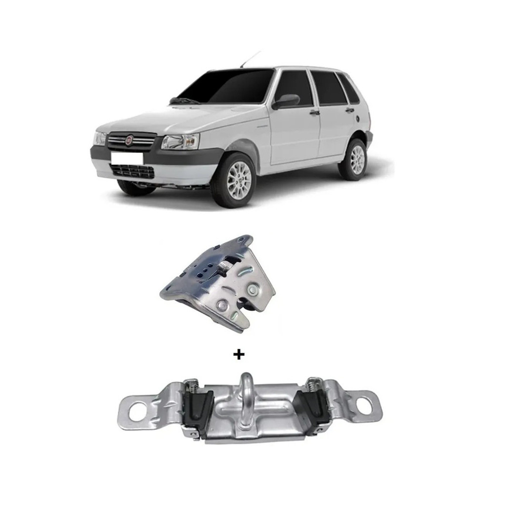 Kit Batente E Fechadura Porta Mala Uno Mille 2004 A 2014 em Oferta na Shopee