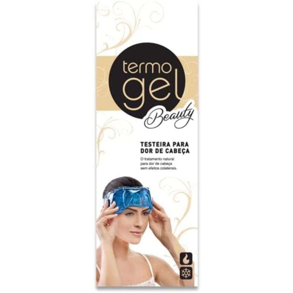 Testeira Térmica em gel Para Dor De Cabeça (Azul) - Termogel