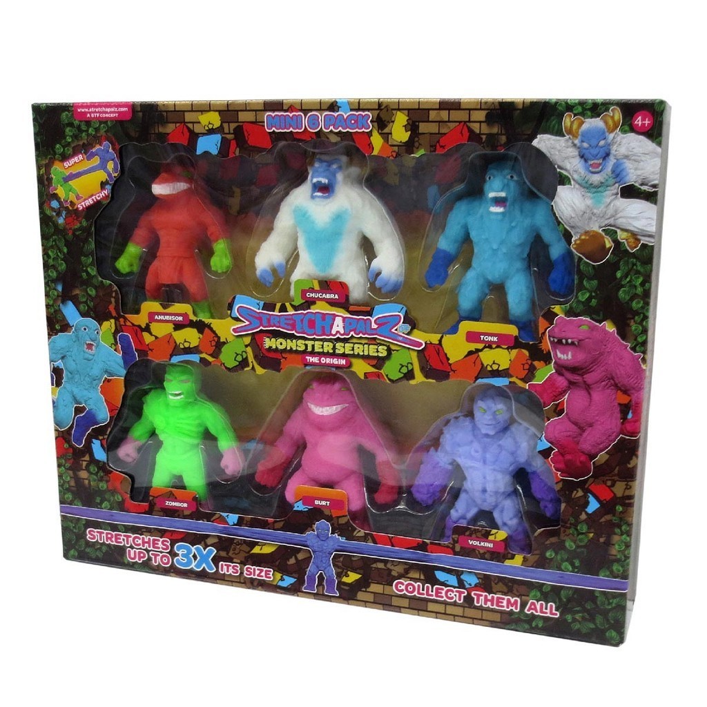 6 Mini Bonecos Monstros Indestrutível - Stretchapalz em Oferta na Shopee