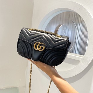GU Saco De Moda Feminina Cadeia De Corpo Cruzado Ombro Único Para Axilas