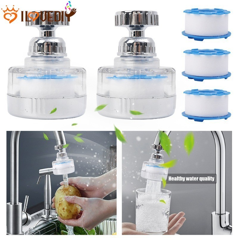 [Destaque] Purificador De Torneira De Água Removível-360 ° Filtro De Ajuste-Extensor De Bico De Spray À Prova De Resping