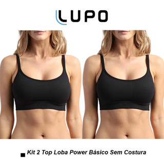 Kit 2 Sutiã Top Lupo Loba Power Básico Sem Costura 41018-001 em Oferta na Shopee