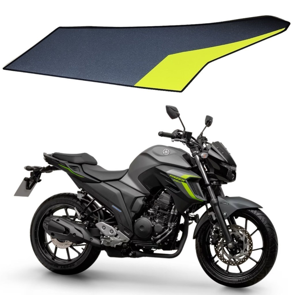 ADESIVO GRAFICO FAZER CINZA ABA TANQUE DIREITO FAZER FZ25 2024 ORIGINAL YAMAHA