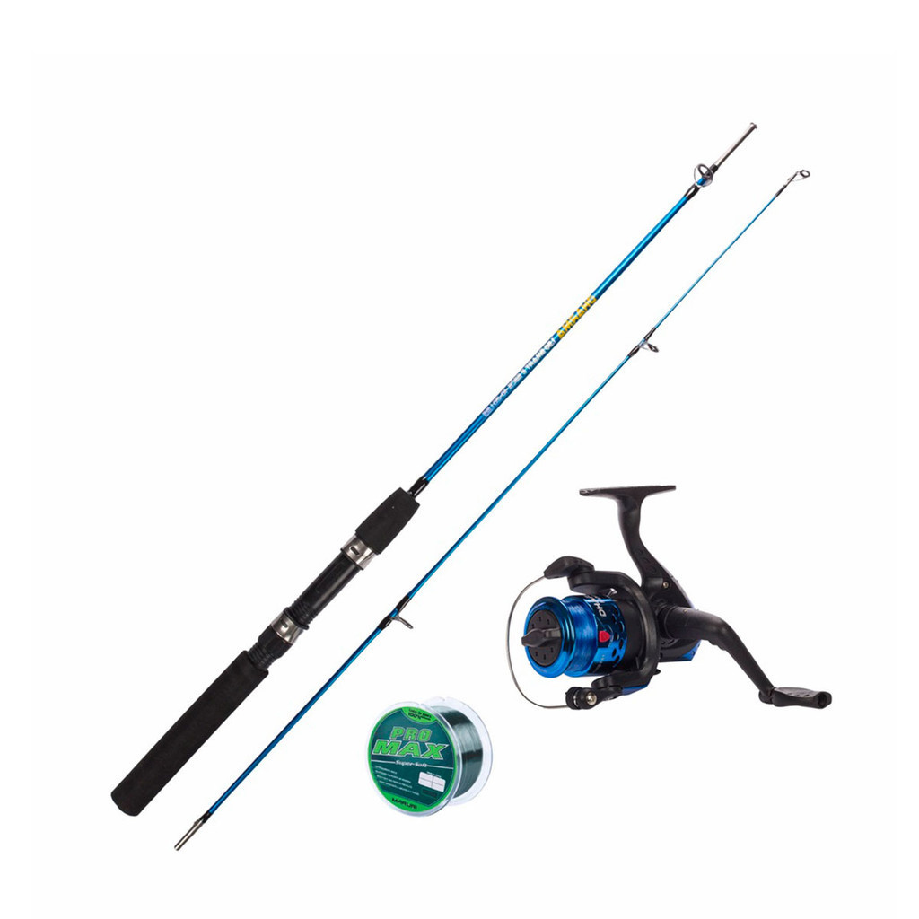 Kit pesca Vara Dharma 2 partes 1,50m + molinete dh com linha em Oferta na Shopee