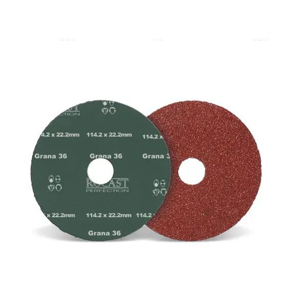 DISCO DE LIXA 114,3 X 22,2 GR 36 ROCAST