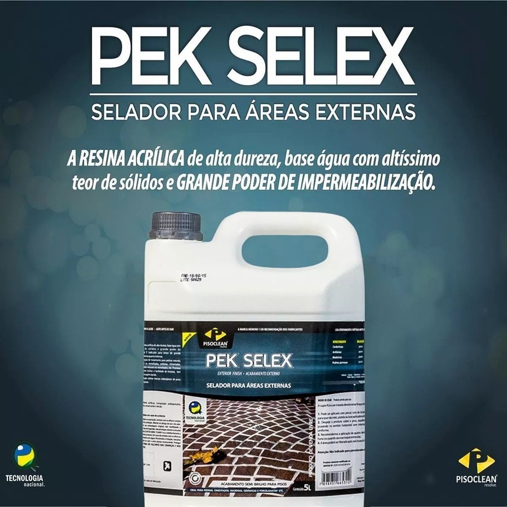 Impermeabilizante para Piso - Semi-brilho - Pek Selex - 5 litros - Pisoclean