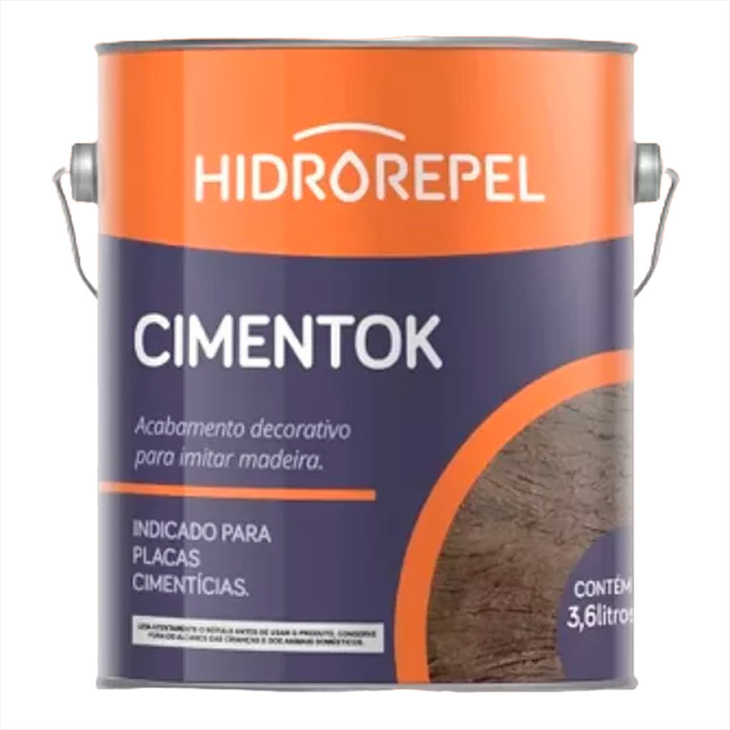 Cimentok 3,6 Litros Hidrorepel - Gel Envelhecedor Cores - Castanho