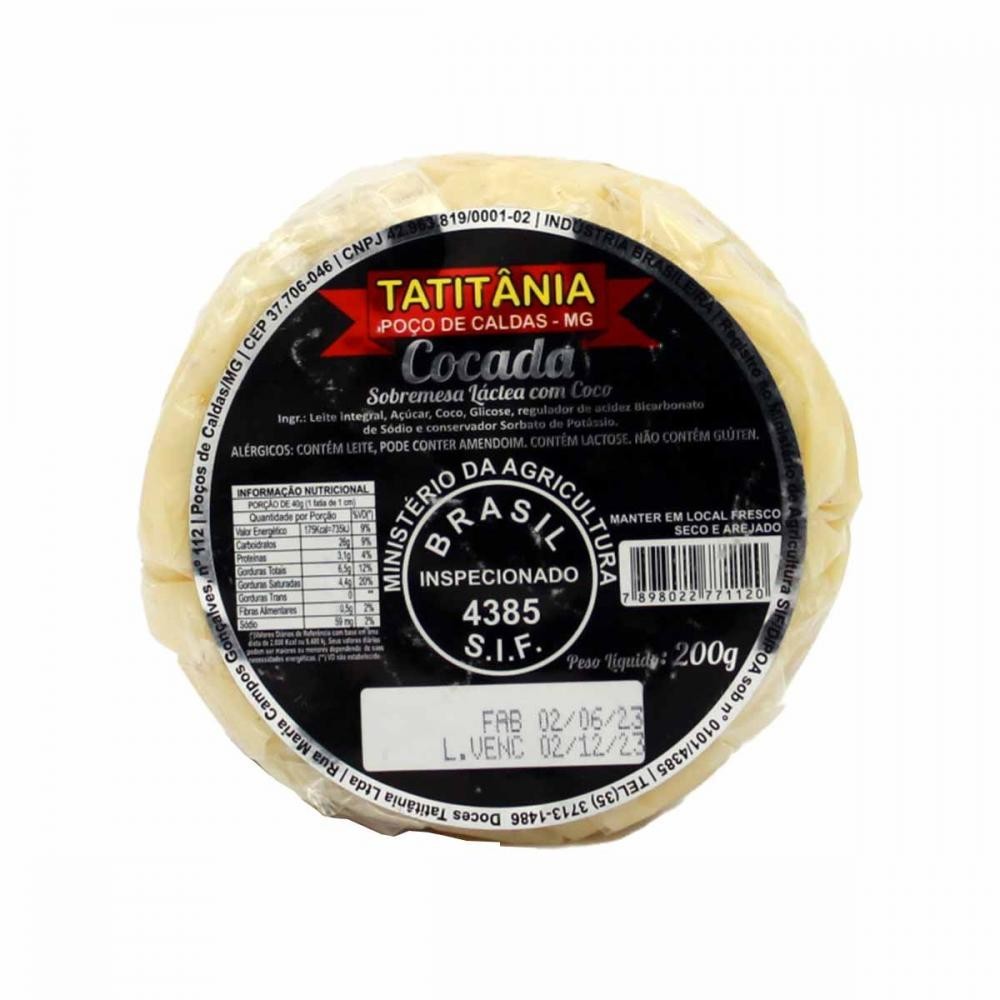 Cocada Sobremesa Láctea com Coco 200g - Tatitânia