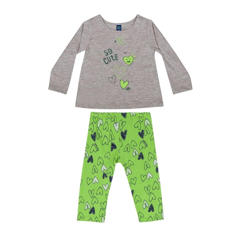 Conjunto Blusa e Legging Bebê Menina Bee Loop em Oferta na Shopee