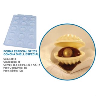 1~4 Forma Bwb Sp253 Concha Shell Especial  Silicone 3 Partes Profissional Cod-3512  (Sp Especial) em Oferta na Shopee