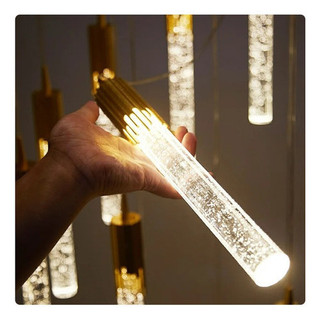 Lustre de Cristal Moderno & Luxuoso para Sala, Quarto e Jantar - Design Minimalista, Iluminação Sofisticada 110v-220v