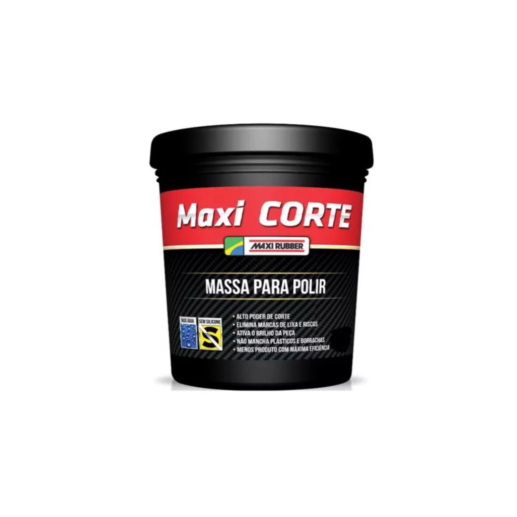 Massa de Polir Maxi Corte 500g Maxi Rubber em Oferta na Shopee