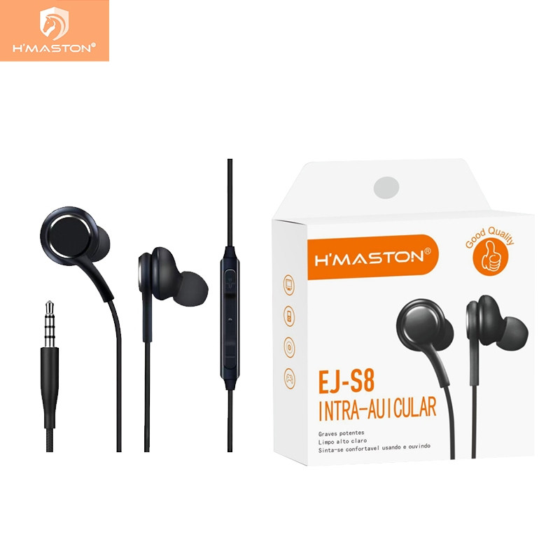 H'maston Fone de Ouvido EJ-S8 P2 – Conforto e Qualidade de Som para o Seu Dia a Dia! 🎧