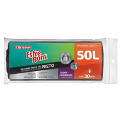 Bettanin - Esfrebom Sacos Para Lixo Preto 50L
