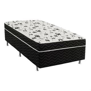 Cama Box Solteiro Conjugada Union Ortopédico D28 Preta em Oferta na Shopee