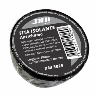 Kit 10 Fitas Isolante Pretas 5m - DNI 5029 em Oferta na Shopee