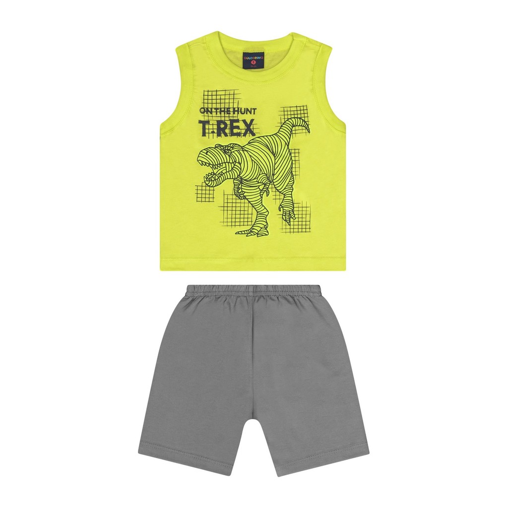 Conjunto com Regata e Bermuda para Menino Guloseima - Baby & Kids Fashion