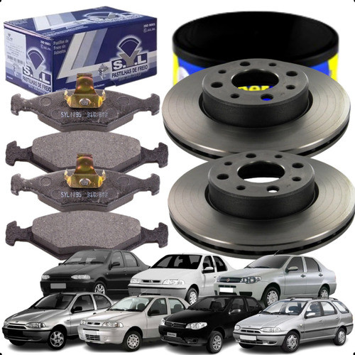 Kit Disco Pastilha Freio Dianteiro Original Siena Palio em Oferta na Shopee