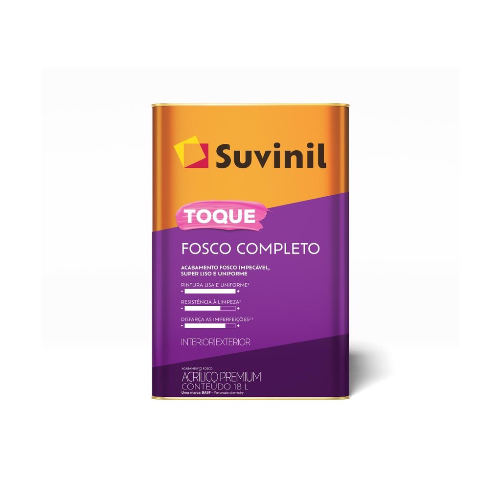 Tinta Toque Fosco Completo Cores Básicas 18L Suvinil em Oferta na Shopee