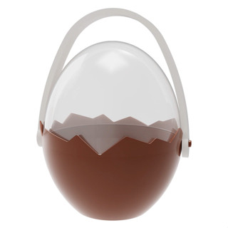 Cesta de Páscoa Ovo com Alça - Marrom - 1 unidade - Rizzo em Oferta na Shopee