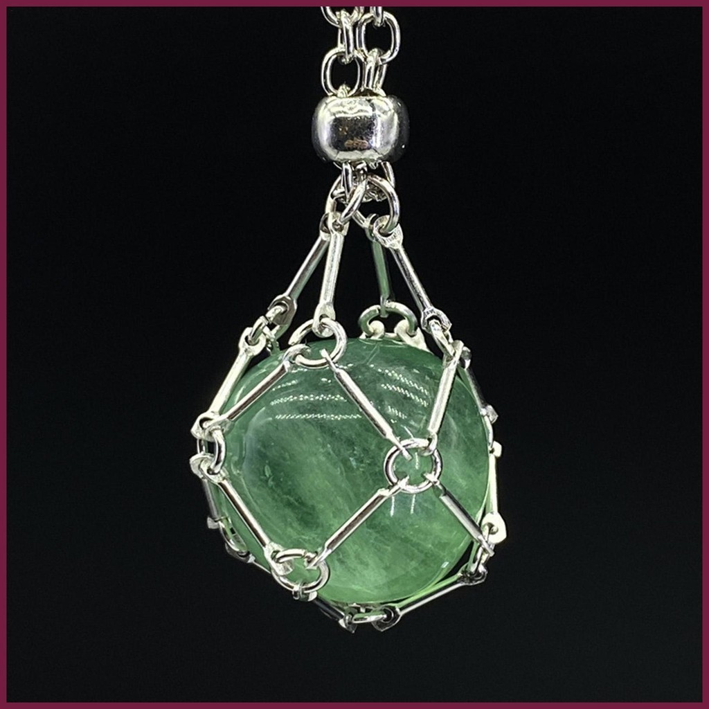 Colar De Cristal Gaiola De Aço Inoxidável Ajustável em Oferta na Shopee