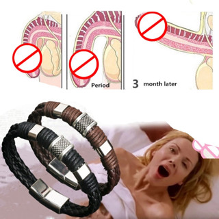 Nova Pulseira De Couro Melhora A Saúde Masculina Energia Magnética
