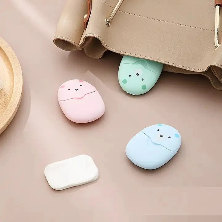 Case 50 Sabonete Papel Mini Portátil Viagem Necessaire