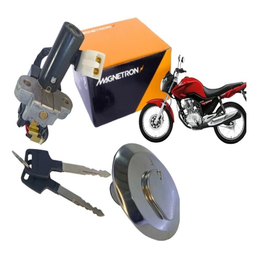 Kit Chave De Ignicao Cg Titan Fan 150 2011 2012 2013 Original Magnetron