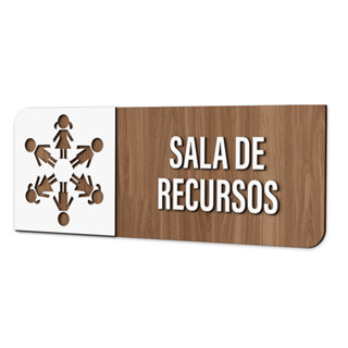 Placa Sinalização Indicativa Sala de Recursos em Oferta na Shopee