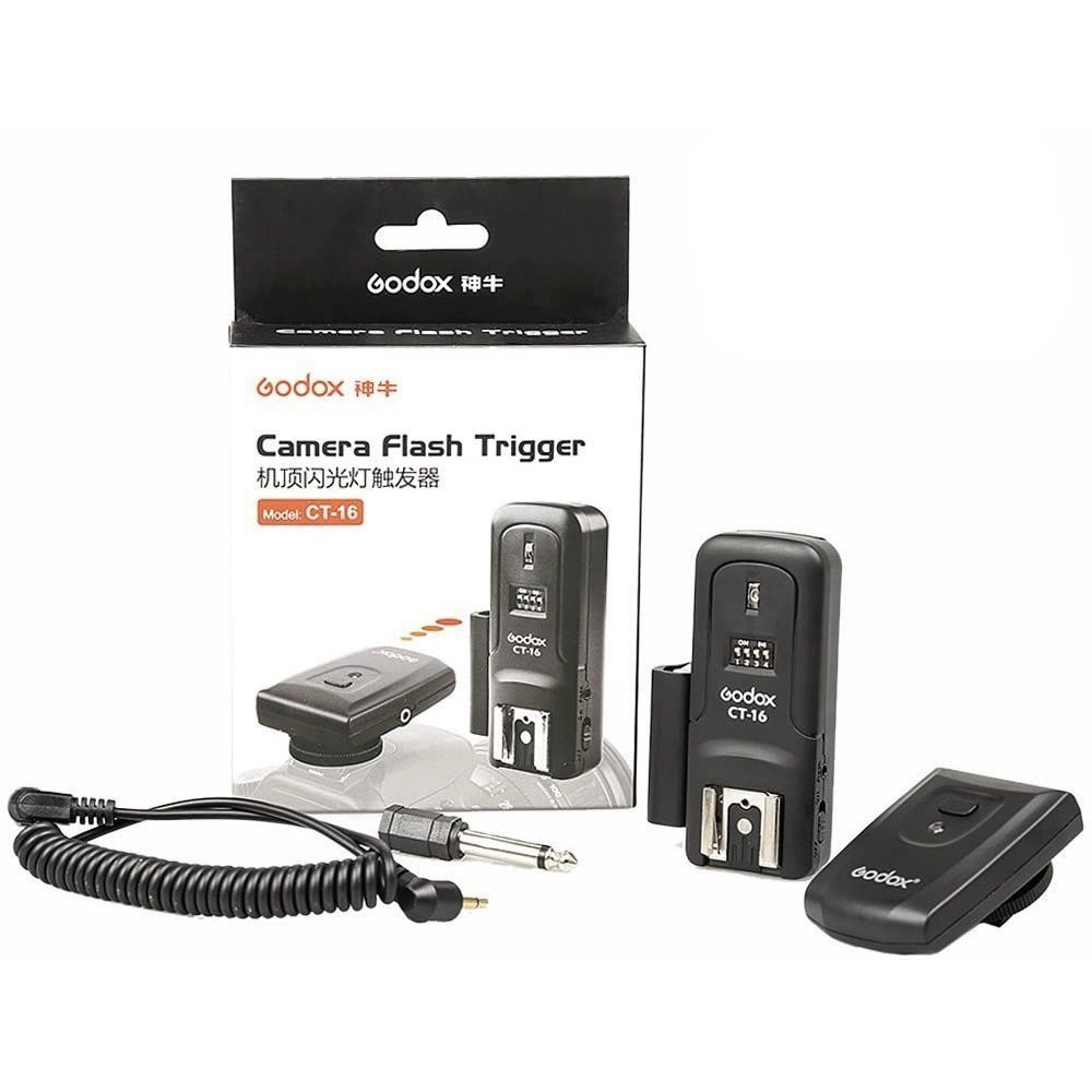 Radio Flash Godox Ct16 Canais Com Transmissor E Receptor