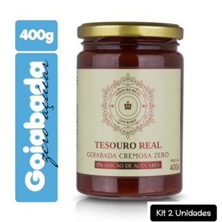 Kit 2 Goiabada Cremosa Zero Açúcar 400g Tesouro Real em Oferta na Shopee