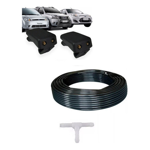 2 Brucutu Esguicho Parabrisa + Mangueira Fiesta Ecosport