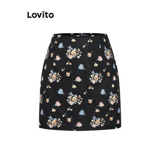 Lovito Casual Mini Saia Feminina Floral L73AD120