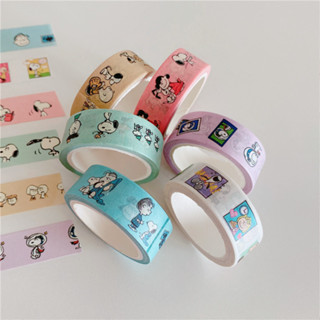 [5 Metros] Snoopy Ins Cartoon Cute Sticker Washi Fita Adesiva De Papel A em Oferta na Shopee