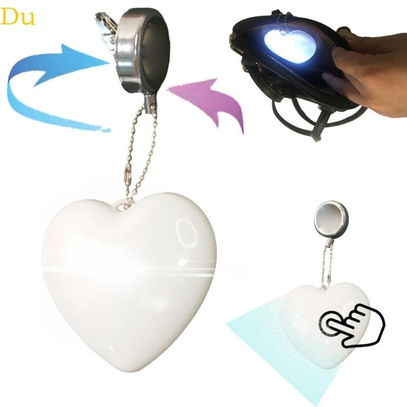 Pingente Luz de LED em Coração para Bolsa