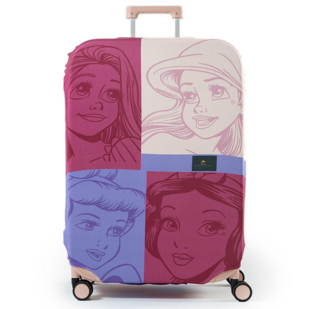 Capa para Mala Grande Princesas Faces Disney em Oferta na Shopee