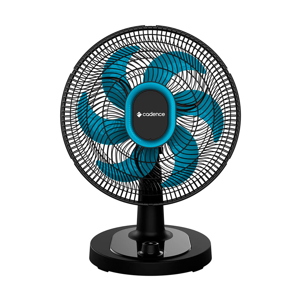 Ventilador Mesa Cadence Eros Refresh Turbo Pro VTR420 220v 6 Pás 140w 3 Velocidades Oscila 180º Grade Removível