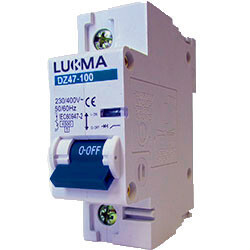 Disjuntor 1p Monopolar 100a Lukma Curva C