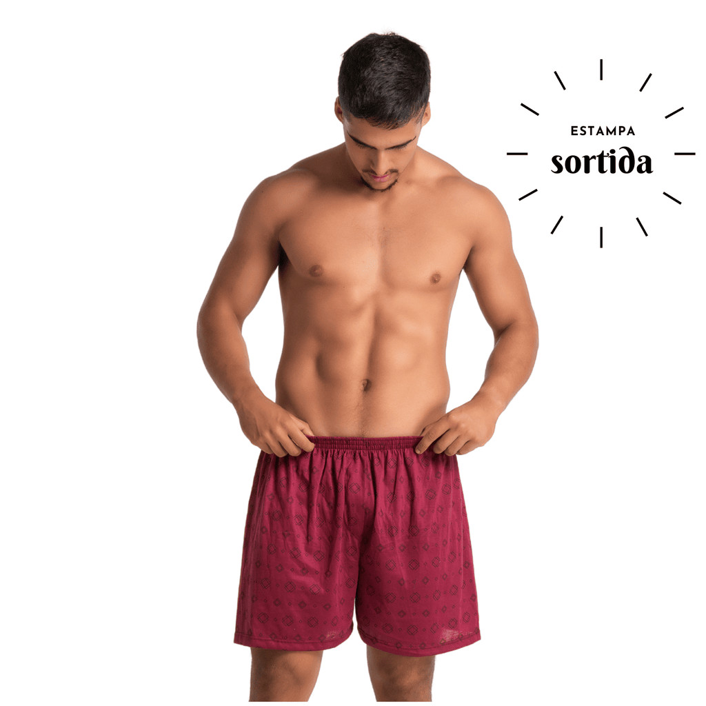 Samba Canção Cueca Short de Dormir Em Liganete Malha Fria Promoção Liquidação Masculino Pijama 334