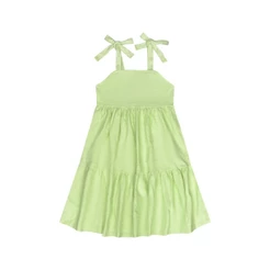 Vestido com Alças em Tecido para Menina Guloseima